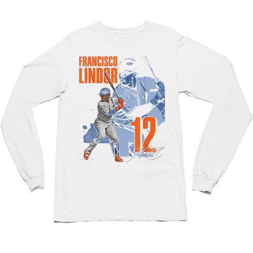 Francisco Lindor New York M Baseball Players MLBFLI304N Unisex Long Sleeve T-Shirt - Sportilla