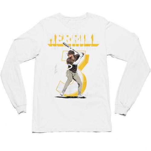 Jackson Merrill San Diego MLB Baseball Player MLBJME201M Unisex Long Sleeve T-Shirt - Sportilla