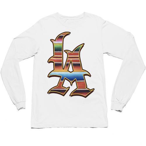 LA Sarape Los Angeles LA Sarape East LA Baseball Mexican Premium Tri-Blend Unisex Long Sleeve T-Shirt - Sportilla