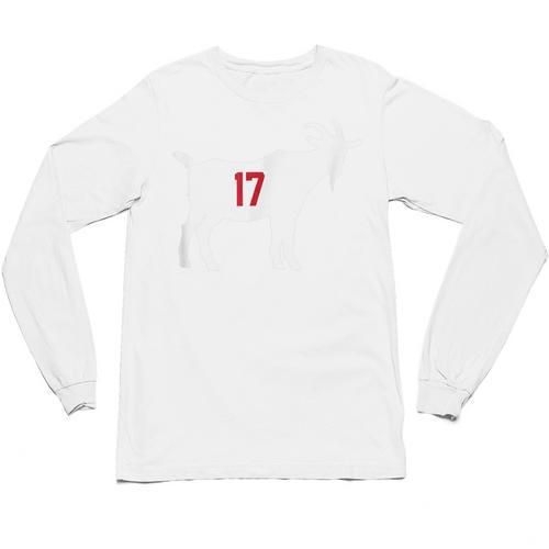 Lovers Baseball Goat 17 Apparel Men Women Kids Unisex Long Sleeve T-Shirt - Sportilla