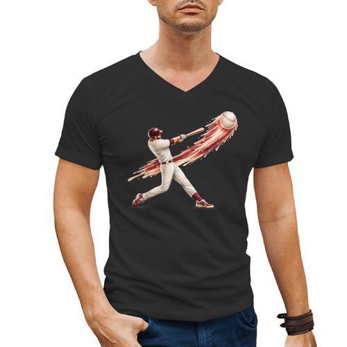 Baseball Drip Team For Boys And Girls Ice Cream Cool Men's V-Neck T-Shirt - Sportilla