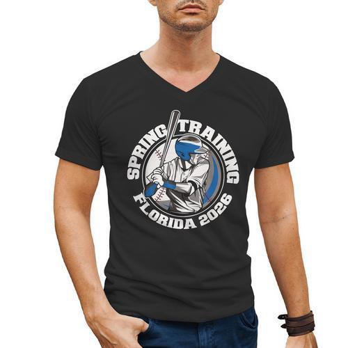 Florida Spring Trainings 2026 Baseball Grapefruit Cactus Men's V-Neck T-Shirt - Sportilla