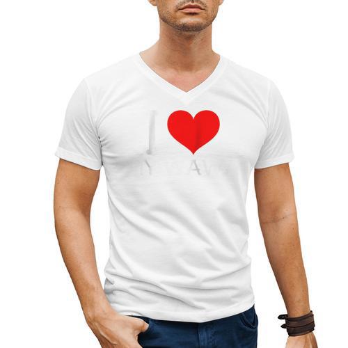 I Heart My Wawa Raglan Baseball Tee Men's V-Neck T-Shirt - Sportilla