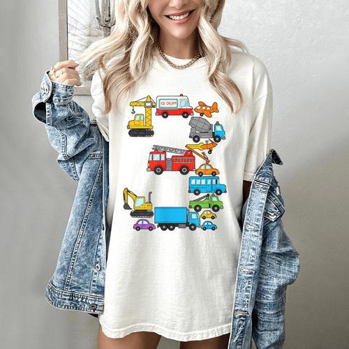 Baseball Ice Cream Drip Vehicles Youth Baseball Drip Women's Comfort Colors T-Shirt - Sportilla