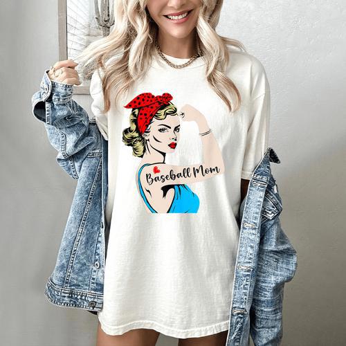 Baseball Mom Woman Baseball Sport Lover Women's Comfort Colors T-Shirt - Sportilla