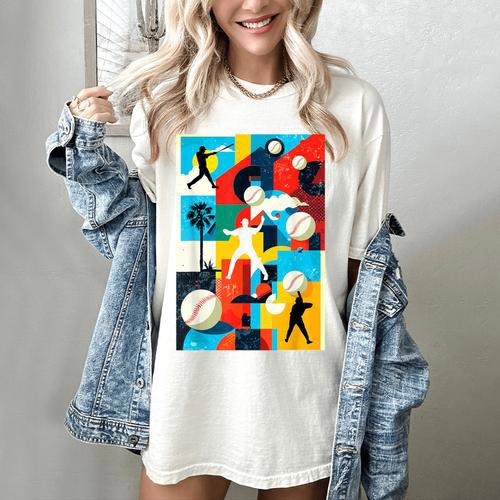 Baseball Strikeout Fastball Strikes Hitter Inning Curveball Women's Comfort Colors T-Shirt - Sportilla