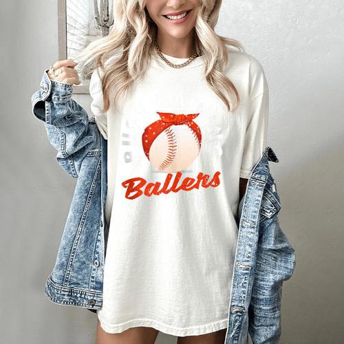 Busy Raising Ballers Baseball Mom Sons Women's Comfort Colors T-Shirt - Sportilla