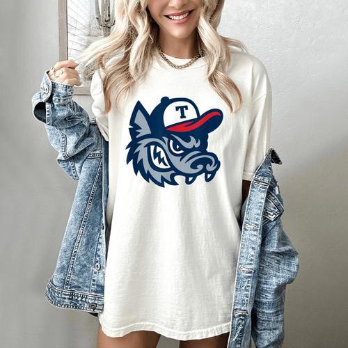 Jarrell Storm Chasers Baseball Big Logo Women's Comfort Colors T-Shirt - Sportilla