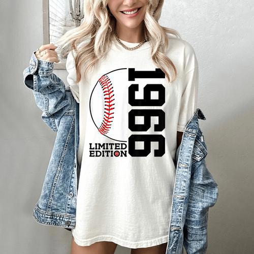 60th Birthday Baseball Limited Edition 1966 Women's Comfort Colors T-Shirt - Sportilla
