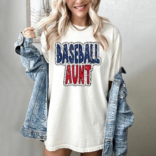 Baseball Mama Dalmatian Spots Baseball Mom Women's Comfort Colors T-Shirt - Sportilla