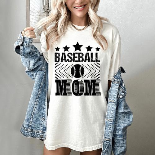 Baseball Mom Baseball Lover Mom Women's Comfort Colors T-Shirt - Sportilla