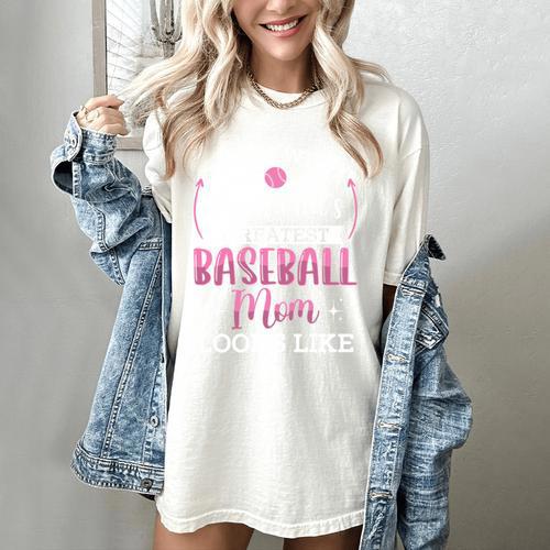 Baseball Mom -This Is What Basketball Mom Looks Like Women's Comfort Colors T-Shirt - Sportilla