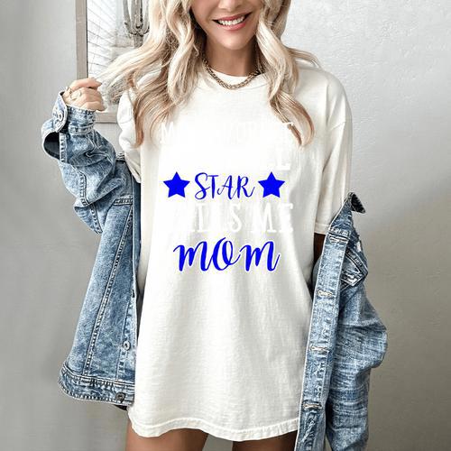 BASEBALL STAR MOM Sporty Design For Proud Baseball Moms Women's Comfort Colors T-Shirt - Sportilla