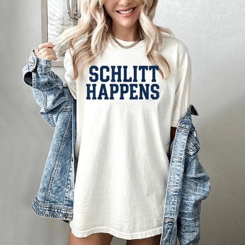 Schlitt Happens NY Bronx I Heart Baseball Apparel Women's Comfort Colors T-Shirt - Sportilla