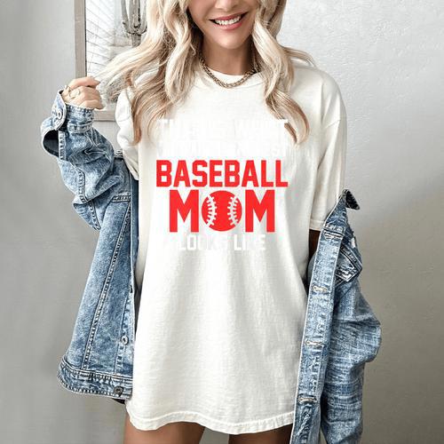 This Is What World's Greatest Baseball Mom Baseball Women's Comfort Colors T-Shirt - Sportilla