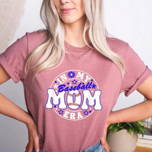 Baseball Mom Era Player Mother Game Day Women's Heather T-Shirt - Sportilla