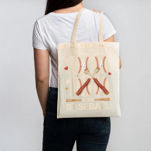 100 Days Of School Baseball Love Valentine’s Day Men Women Canvas Tote Bag - Sportilla