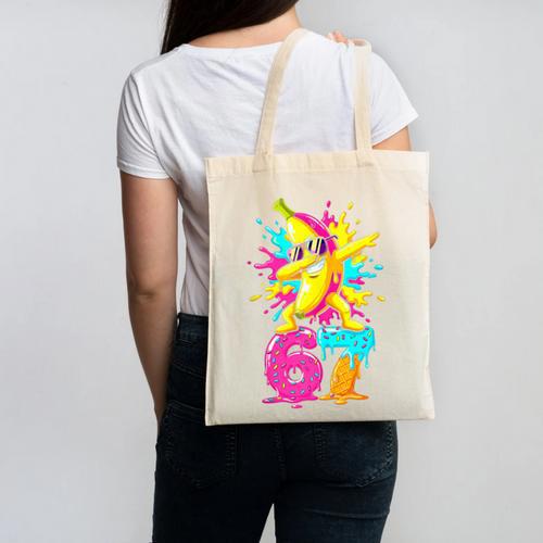 67 Baseball Ice Cream Six Seven Dabbing Banana Canvas Tote Bag - Sportilla