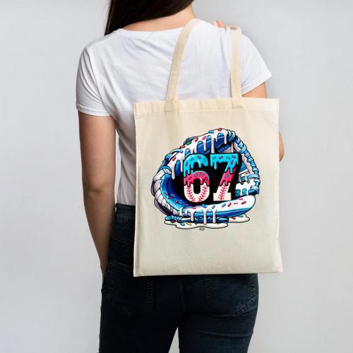 67 Meme Slang Baseball Glove Drip Ice Cream Six Seven 6 7 Canvas Tote Bag - Sportilla