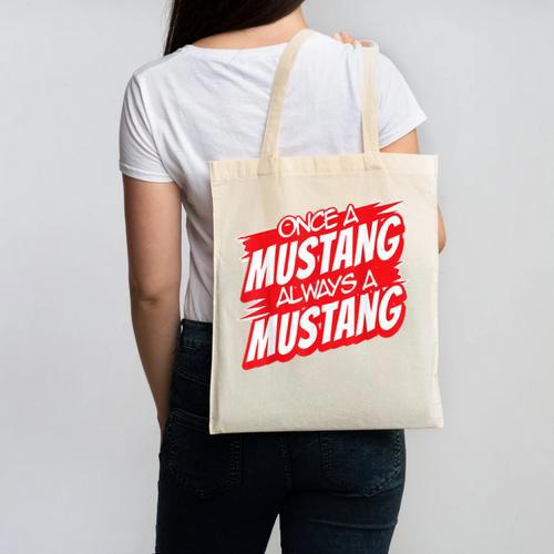 Always A Mustang Back To School Spirit R Canvas Tote Bag - Savourry