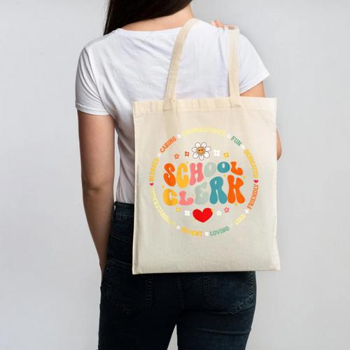 Attendance School Clerk Appreciation Week Back To School Canvas Tote Bag - Savourry
