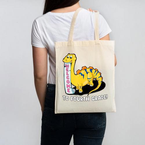 Back To School Welcome To Fourth Grade Canvas Tote Bag - Savourry