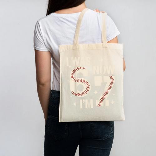 Baseball 7th Birthday 6 7 Years Old I Was 6 Now I'm 7 Canvas Tote Bag - Sportilla
