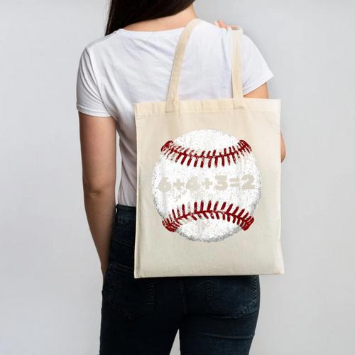 Baseball Red Stitches Sport Graphic 6432 Canvas Tote Bag - Sportilla