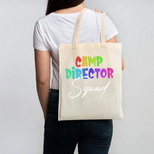 Camp Director Squad Counselor Camper Camping Back To School Canvas Tote Bag - Savourry