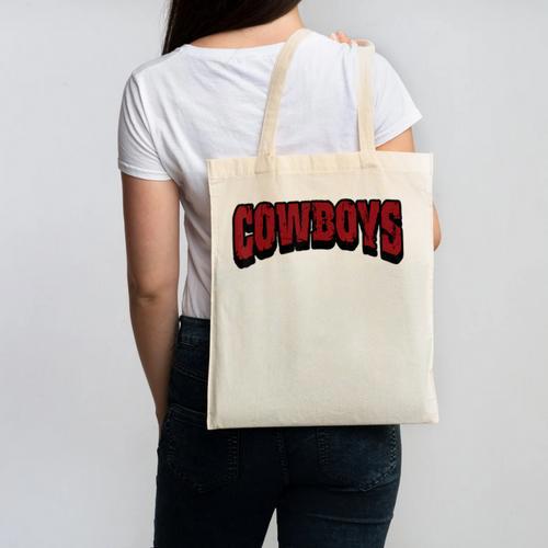 Cowboys Back To School Spirit M Canvas Tote Bag - Savourry