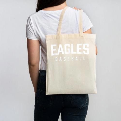 Eagles Baseball Inspired Canvas Tote Bag - Sportilla