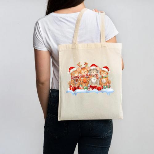Football Baseball Basketball Player Sport Christmas Canvas Tote Bag - Sportilla