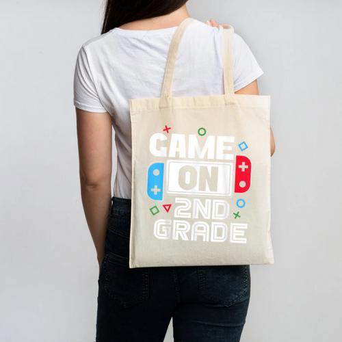 Gamer Back To School Game 2nd Grade Kids Boys Canvas Tote Bag - Savourry