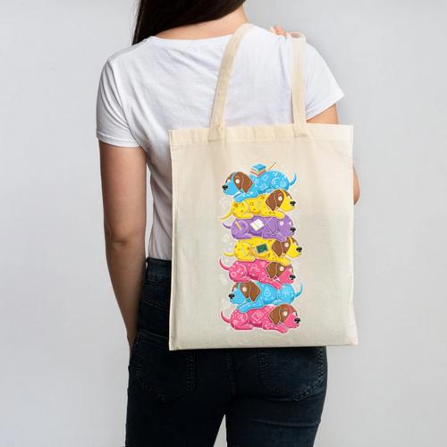 German Shorthaired Pointer Rainbow Back To School Boys Girls Canvas Tote Bag - Savourry