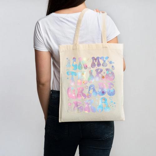Groovy In My Third Grade Era Tie Dye Kids Boy Back To School Canvas Tote Bag - Savourry
