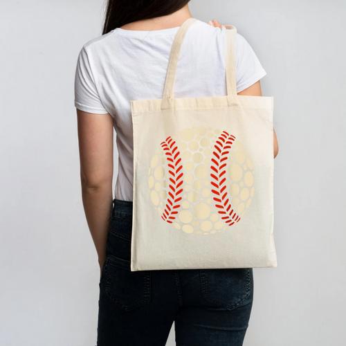 Happy Dot Day Baseball Colorful Polka Dots Boy And Youth Canvas Tote Bag - Sportilla