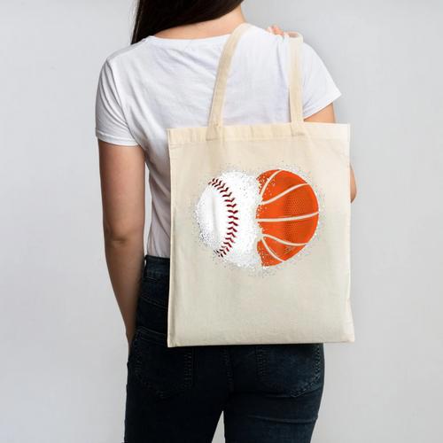 Heart 67 Meme Baseball Basketball Pocket Valentine's Day Tee Canvas Tote Bag - Sportilla