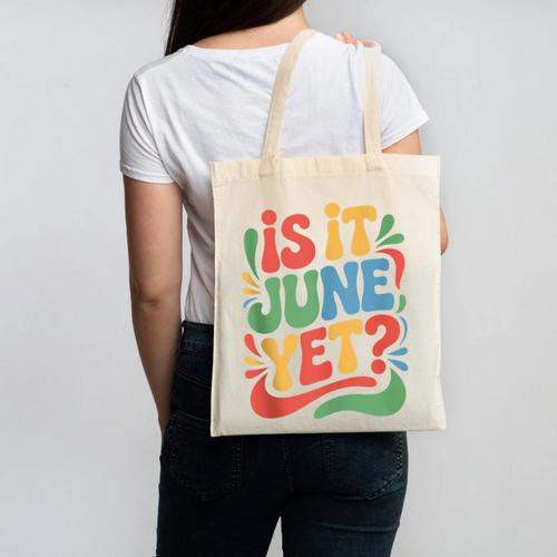 Is It June Yet Back To School Student Groovy Kids Canvas Tote Bag - Savourry