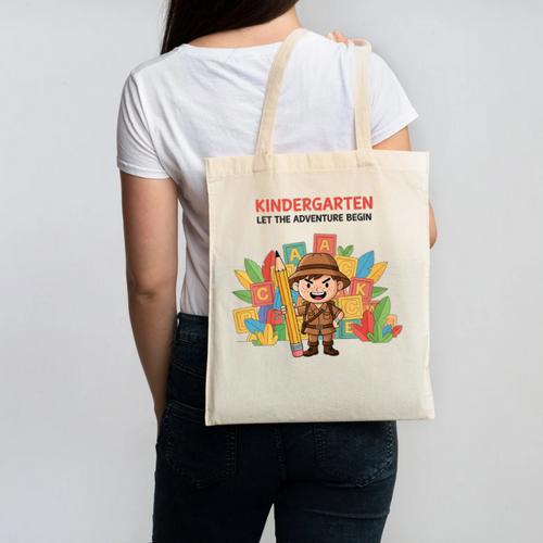 Kindergarten Adventure Explorer Back To School Canvas Tote Bag - Savourry