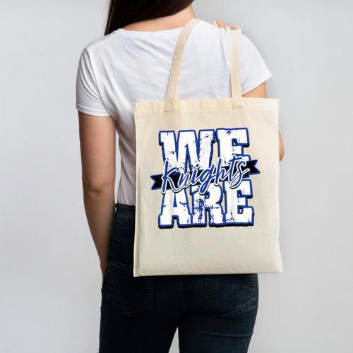We Are Knights Back To School Spirit B Canvas Tote Bag - Savourry