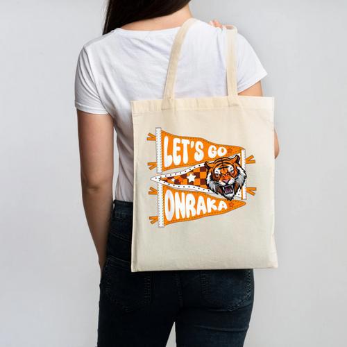 Let's Go Onraka Unity Back To School Spirit Canvas Tote Bag - Savourry
