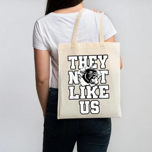 Not Like Panthers Back To School Spirit Canvas Tote Bag - Savourry