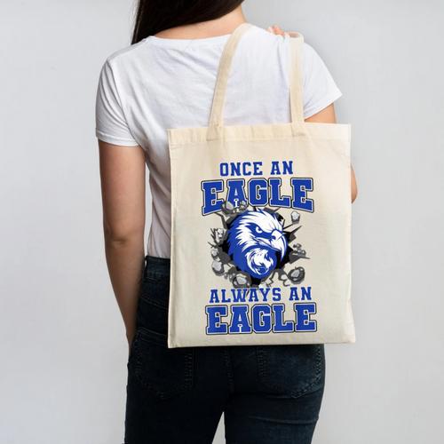 Once An Eagle Always An Eagle Back To School Spirit B Canvas Tote Bag - Savourry