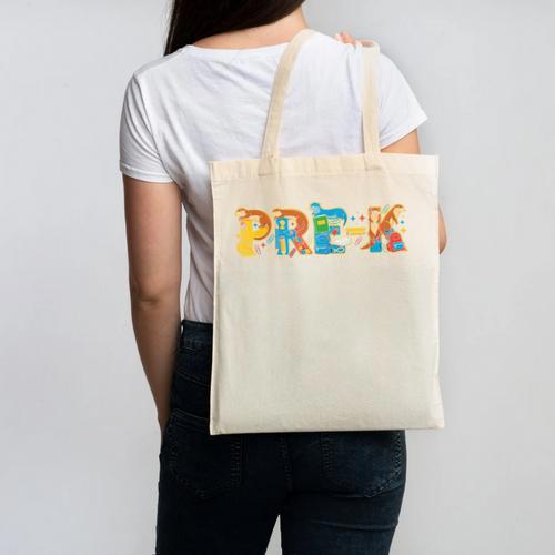 Otter Pre K Back To School Kids Boys Girls Canvas Tote Bag - Savourry