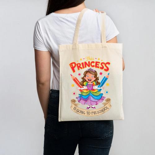 This Princess Is Going To Preschool Back To School Canvas Tote Bag - Savourry