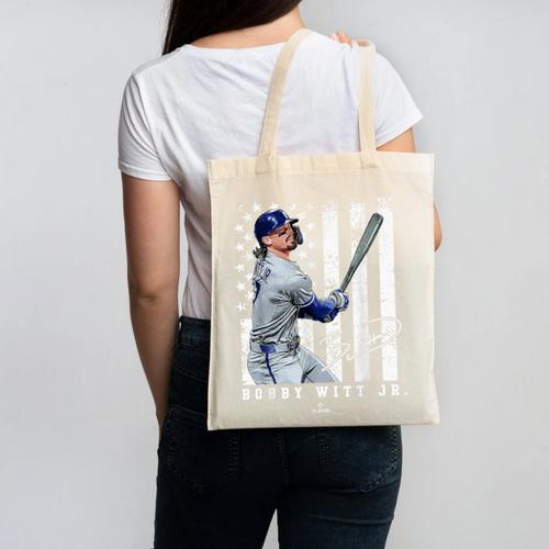 Show Your Pride Bobby WITT Jr Kansas City Baseball MLBPA Canvas Tote Bag - Sportilla