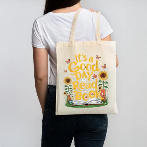 Student It's A Good Day To Read a Book Back To School Canvas Tote Bag - Savourry