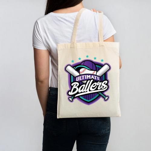 Ultimate Ballers Baseball Canvas Tote Bag - Sportilla