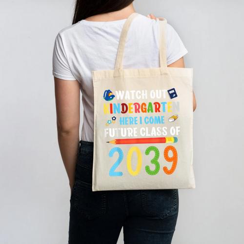 Watch Out Kindergarten Here I Come Shirts Back To School Canvas Tote Bag - Savourry