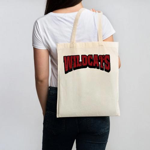 Wildcats Back To School Spirit M Canvas Tote Bag - Savourry